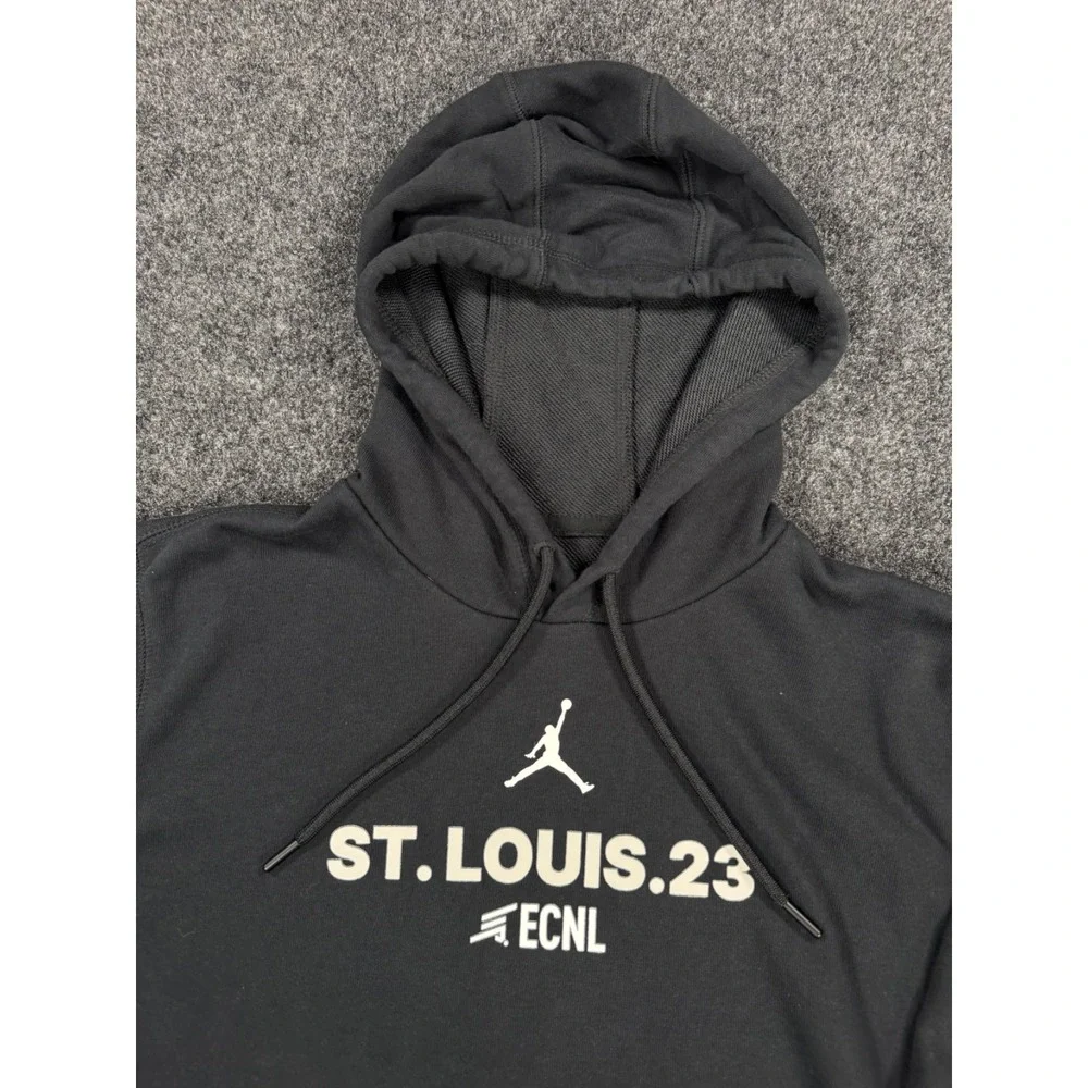 Jordan St. Louis 23 ECNL Soccer Hoodie Black Men's Medium Pullover